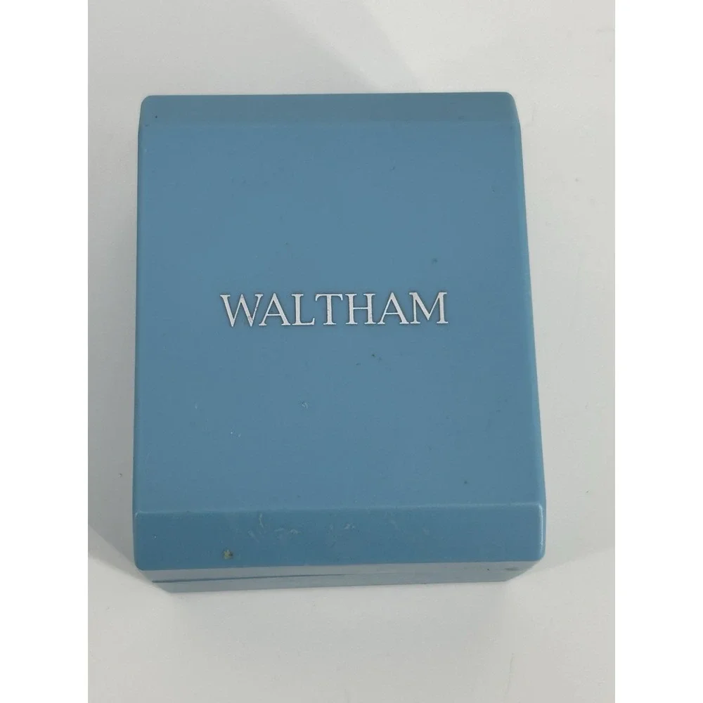 Waltham WA34LB‎ Gold Tone & Silver Tone Quartz Watch W/ Stretch Band & Box